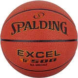 Мяч баскетбольный SPALDING TF-500 Excel In/Out, р.7, 76797z, коричнево-черный