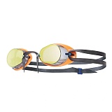 Очки для плавания TYR Socket Rockets™ 2.0 Mirrored, арт.LGL2M-967, ЗЕРКАЛЬНЫЕ линзы, оранжевая опр.