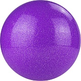 Мяч для художественной гимнастики "TORRES", арт.AGP-19-09, диам. 19см, ПВХ, лиловый с блестками
