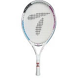 Ракетка для большого тенниса детская Teloon 23 Gr000, арт.3502-23, для 6-8 лет, алюминий, со струнами, бело-розовый