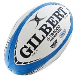 Мяч для регби трен. "GILBERT  G-TR4000", размер 5, бело-черно-голубой