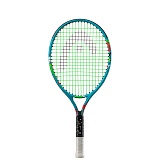 Ракетка для большого тенниса детская HEAD Novak 25 Gr07, арт.233102, для дет.8-10лет, алюминий, со струнами, красн-син-желт
