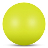 Мяч для художественной гимнастики INDIGO, IN329-LI, диам. 19 см, ПВХ, лимонный металлик